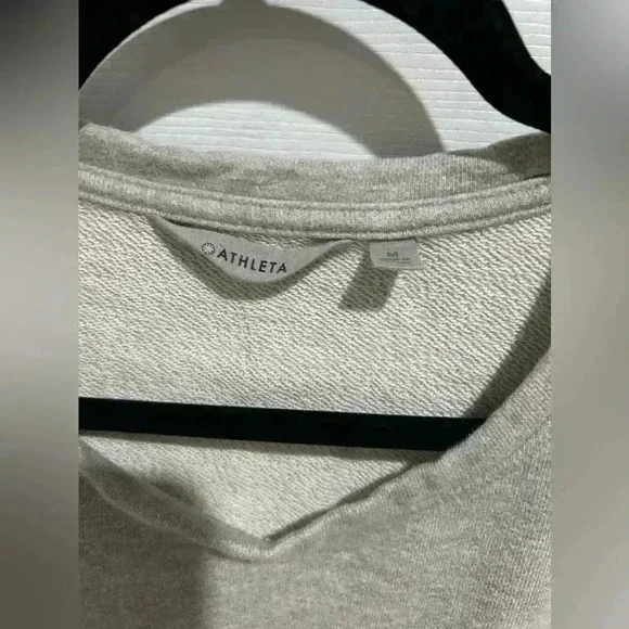 Athleta Cotton Blend Crewneck Sweatshirt Womens Medium - Picture 3 of 5